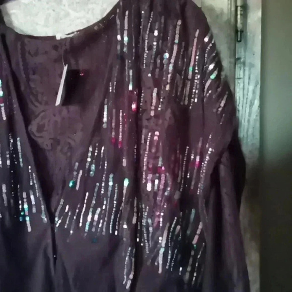 NWT Intimately FREE PEOPLE Mesh Sequin Bodysuit - Picture 3 of 8